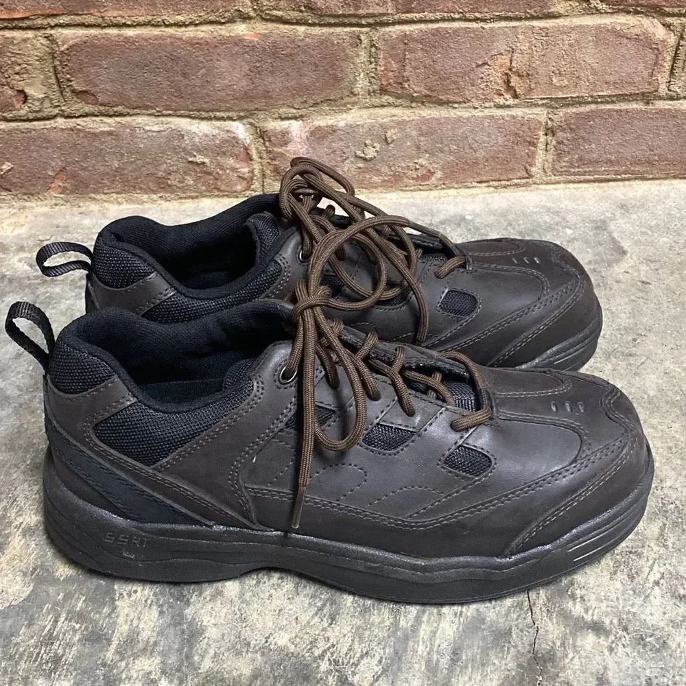 Worx by Red Wing Brown Steel Toe Safety Shoe Size 9WW NEW